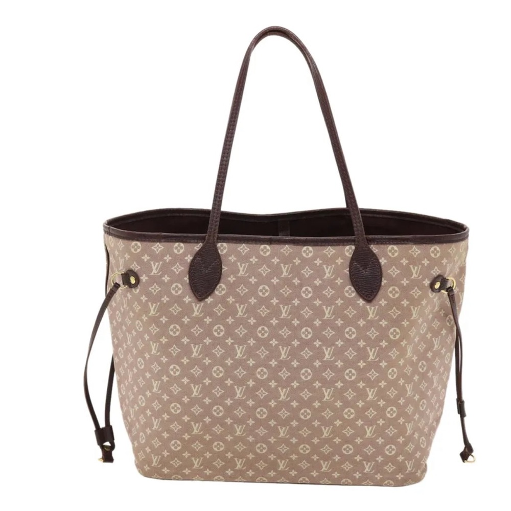 Louis Vuitton Brown and Cream Tote Bag